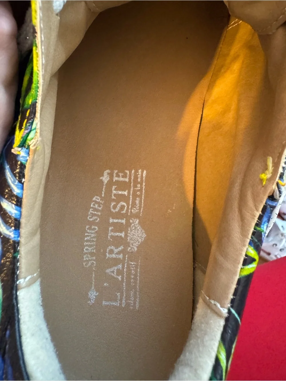 L'ATISTE Green Floral Daisy Slip-On Sneakers
